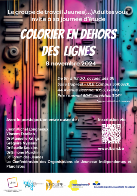 Affiche Evenement Colorier en dehors des lignes